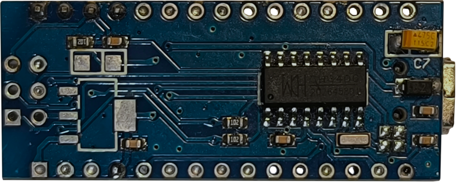 Arduino bottom view