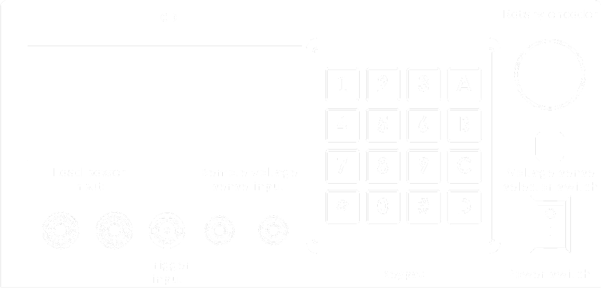 Front panel wireframe